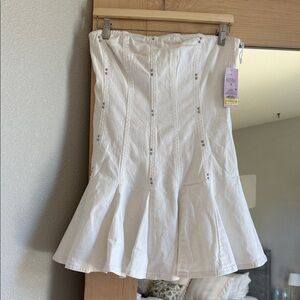 NWT White Denim Dress